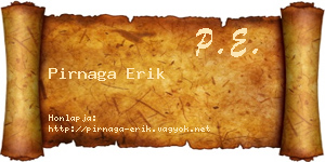 Pirnaga Erik névjegykártya
